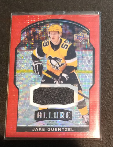 2020 UPPER DECK ALLURE - RED RAINBOW JERSEY - J. GUENTZEL - #3 - RELIC