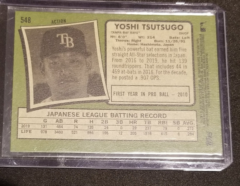 2020 TOPPS HERITAGE - Y. TSUTSUGO - HIGH NUMBER -