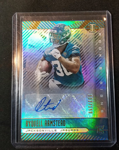 2019 PANINI ILLUSIONS - ROOKIE SIGNS - R. ARMSTEAD - #AS-RYA - #'D/199 - AUTOGRAPH - RC