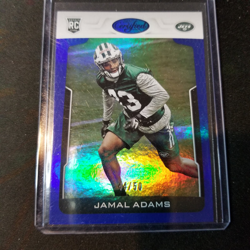 2017 PANINI CERTIFIED - BLUE MIRROR - J. ADAMS - #152 - #'D/50 - RC