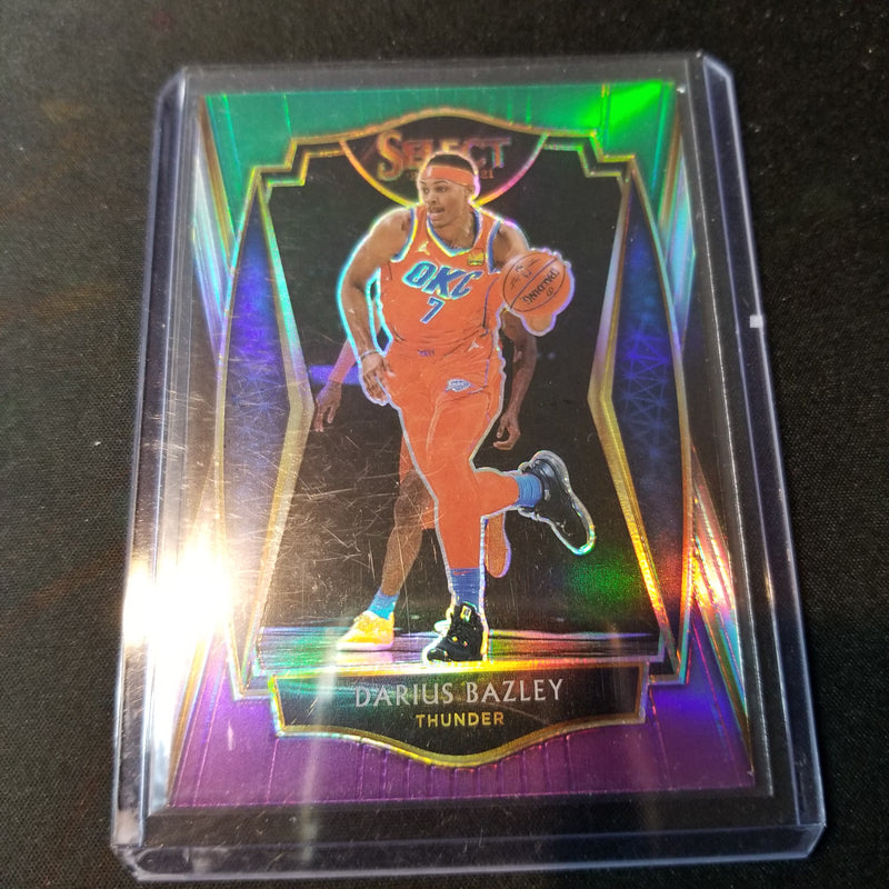 2020 PANINI SELECT - GREEN WHITE PURPLE PRIZM - PREMIER LEVEL - D. BAZLEY -