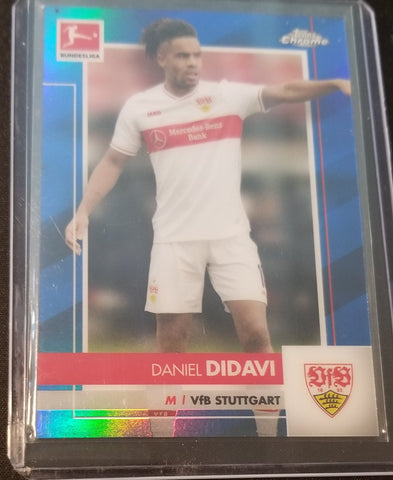 2021 TOPPS CHROME BUNDESLIGA - BLUE REFRACTOR - D. DIDAVI - #90 - #'D/150