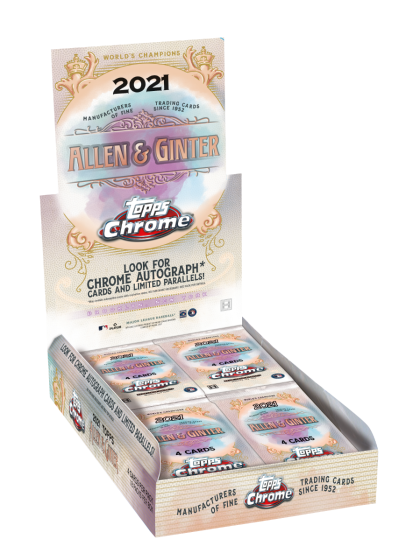 2021 TOPPS ALLEN & GINTER CHROME BASEBALL HOBBY BOX