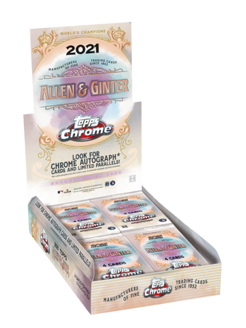 2021 TOPPS ALLEN & GINTER CHROME BASEBALL HOBBY BOX
