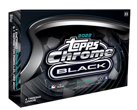 2022 TOPPS CHROME BLACK BASEBALL HOBBY BOX