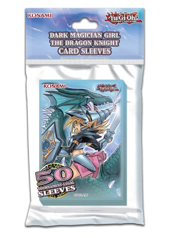 yugioh dark magician card sleeves KONAMI YU-GI-OH! DARK MAGICIAN GIRL ART SLEEVES 50 PACK