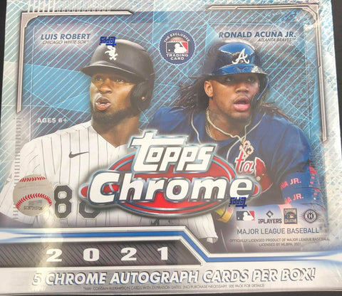 2021 TOPPS CHROME BASEBALL JUMBO BOX