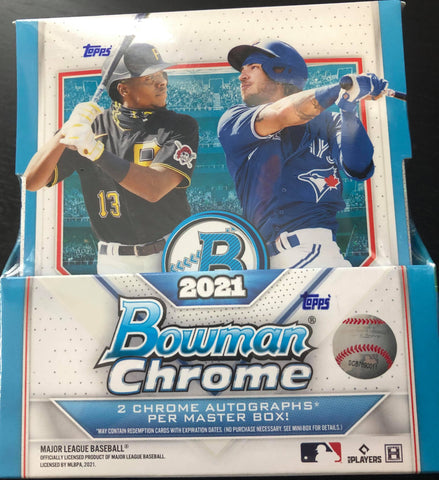 2021 TOPPS BOWMAN CHROME BASEBALL HOBBY MASTER BOX
