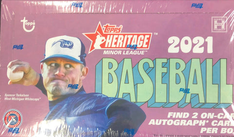2021 TOPPS HERITAGE MINOR LEAGUE BASEBALL HOBBY BOX