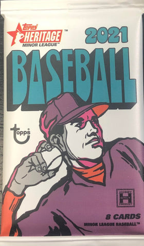 2021 TOPPS HERITAGE MINOR LEAGUE BASEBALL HOBBY PACK
