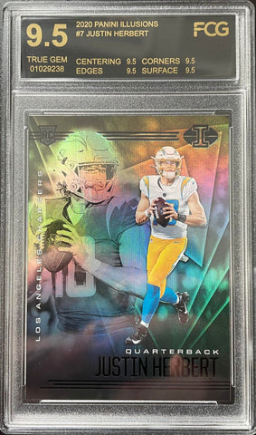 2020 PANINI ILLUSIONS - J. HERBERT - #7 - FCG 9.5 - RC