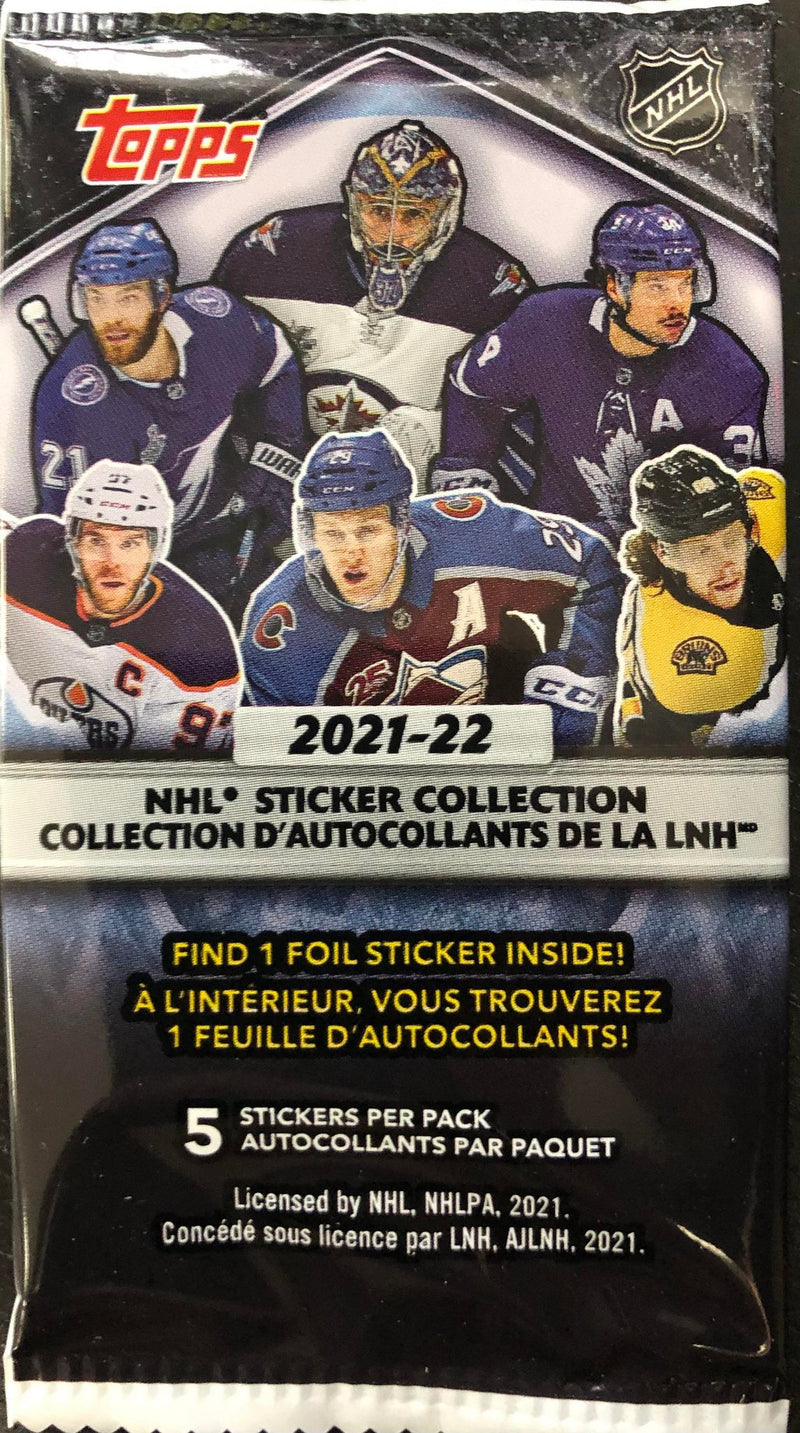 2021 TOPPS HOCKEY STICKER PACK