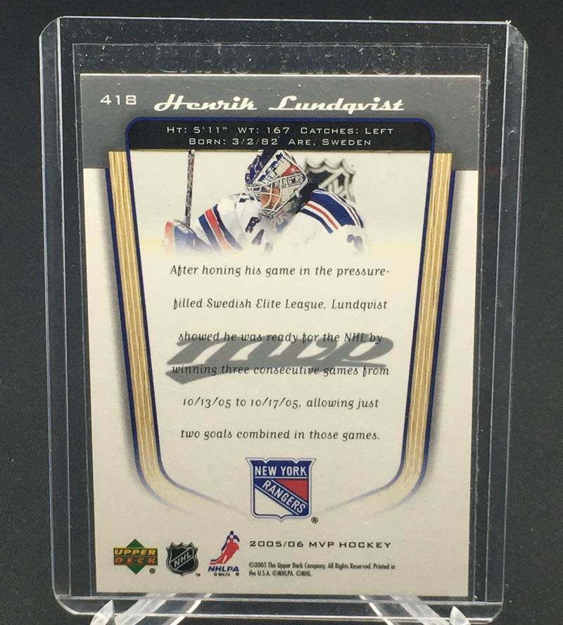 2005 UPPER DECK MVP - H. LUNDQVIST -