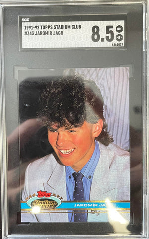 1991 TOPPS STADIUM CLUB - J. JAGR - #343 - SGC 8.5