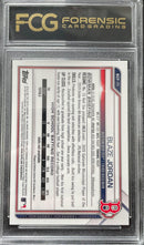 2021 TOPPS BOWMAN CHROME - SPECKLE REFRACTOR - 1ST BOWMAN - B. JORDAN - #BCP-71 - #'D/299 - FCG 9.5