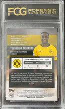 2021 TOPPS STADIUM CLUB CHROME - AQUA REFRACTOR - Y. MOUKOKO - #57 - #'D/199 - FCG 8.5 - RC