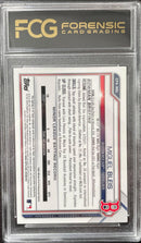 2021 TOPPS BOWMAN CHROME - BLACK/WHITE MINI-DIAMOND REFRACTOR - 1ST BOWMAN - M. BLEIS -