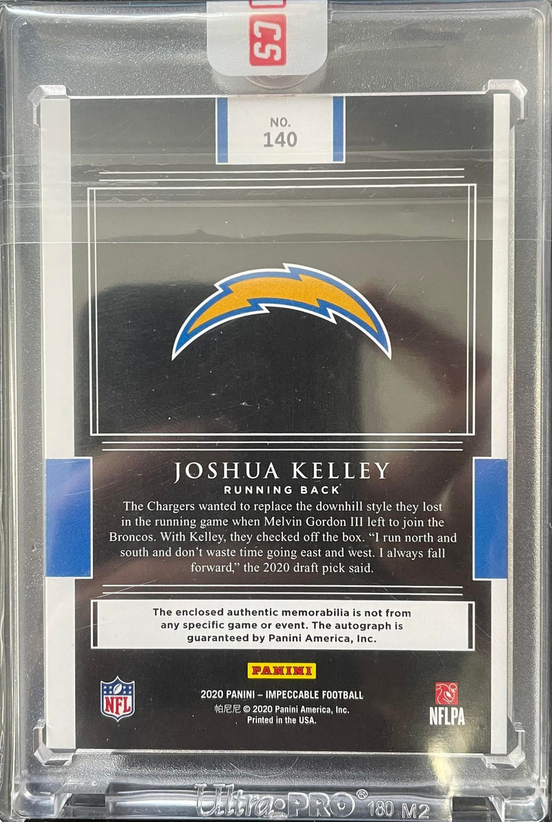 2020 PANINI IMPECCABLE - J. KELLEY - #140 - #'D/35 - DUAL RELIC - AUTOGRAPH  - RC