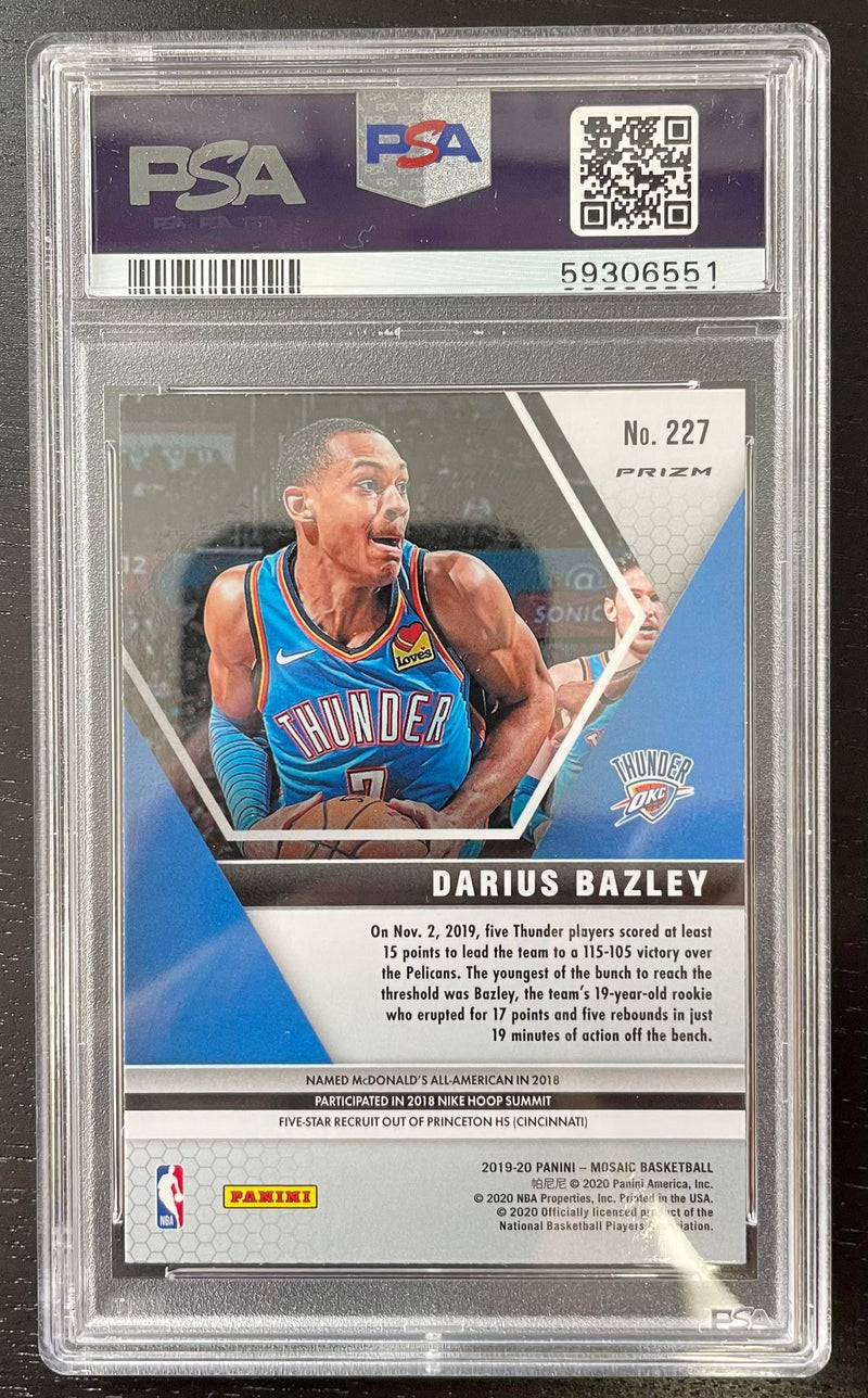 2019 PANINI MOSAIC - SILVER PRIZM - D. BAZLEY -