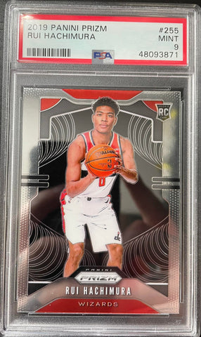 2019 PANINI PRIZM - R. HACHIMURA - #255 - RC - PSA 9