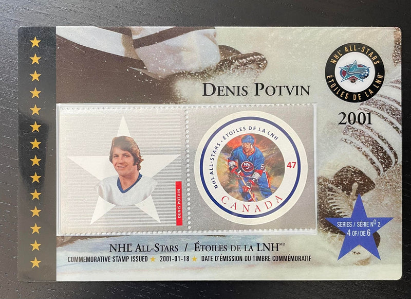 2001 CANADA POST - COMMEMORATIVE STAMPS WITH CARD - D. POTVIN -