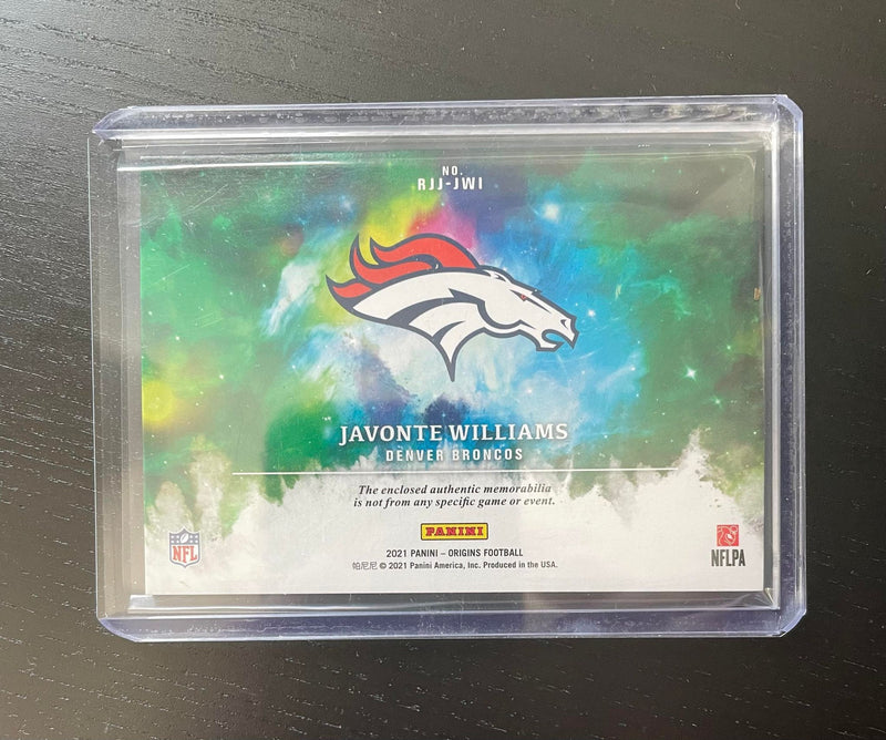 2021 PANINI ORIGINS - J. WILLIAMS - #RJJ-JW1 - #'D/199 - RELIC - RC