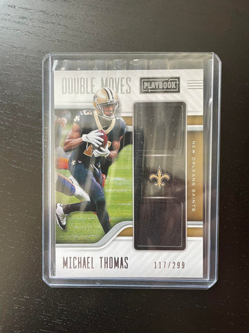 2021 PANINI PLAYBOOK - DOUBLE MOVES - M. THOMAS - #DM-MTH - #'D/299 - RELIC