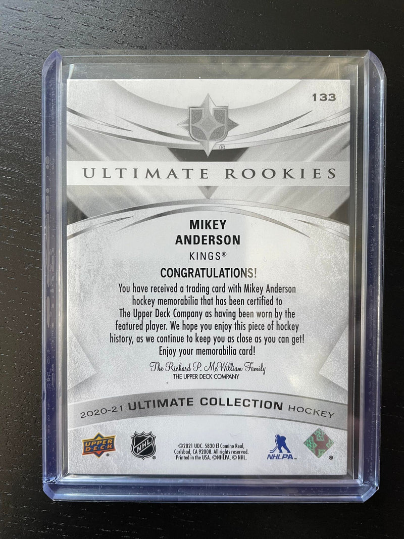 2020 UPPER DECK ULTIMATE - ULTIMATE ROOKIES - M. ANDERSON - #133 - #'D/649 - RELIC - RC
