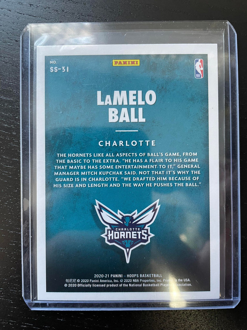 2020 PANINI HOOPS - NOW PLAYING - L. BALL -