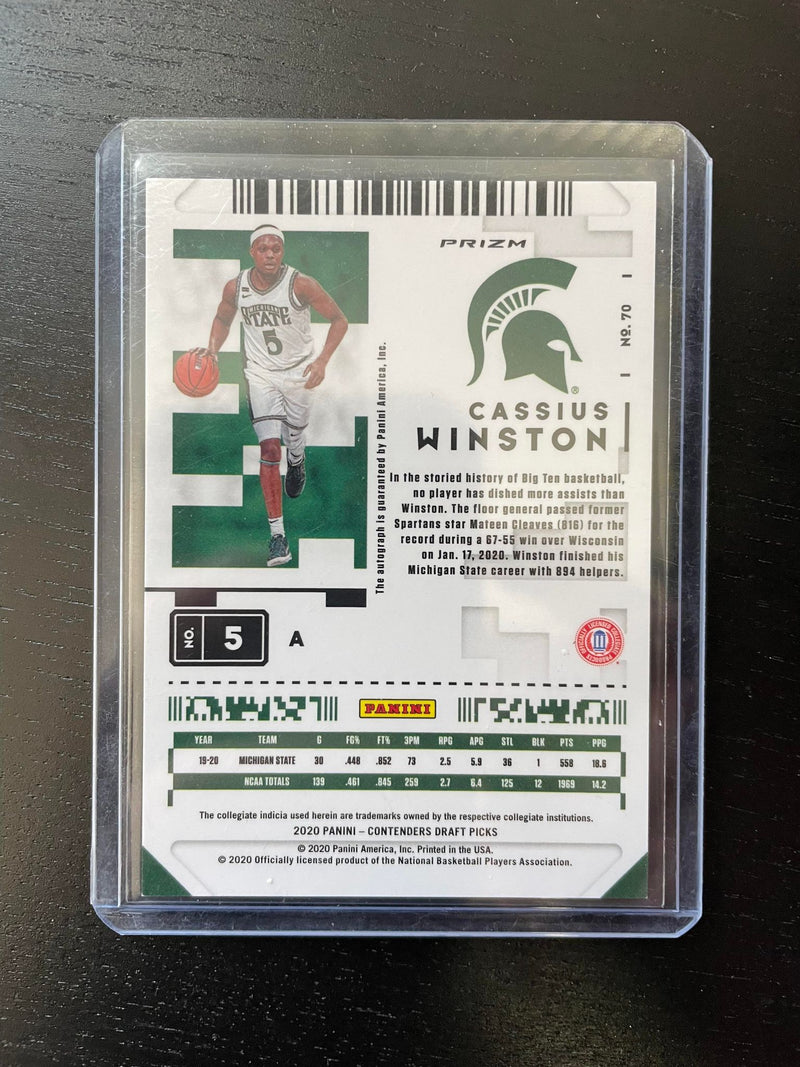 2020 PANINI CONTENDERS DRAFT PICKS - PROSPECT TICKET - SILVER PRIZM - VARIATION - C. WINSTON -