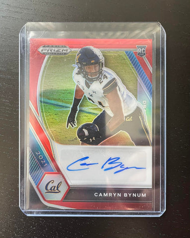 2021 PANINI PRIZM DRAFT PICKS - PRIZM - C. BYNUM - #DPA-CAM - #'D/199 - AUTOGRAPH - RC