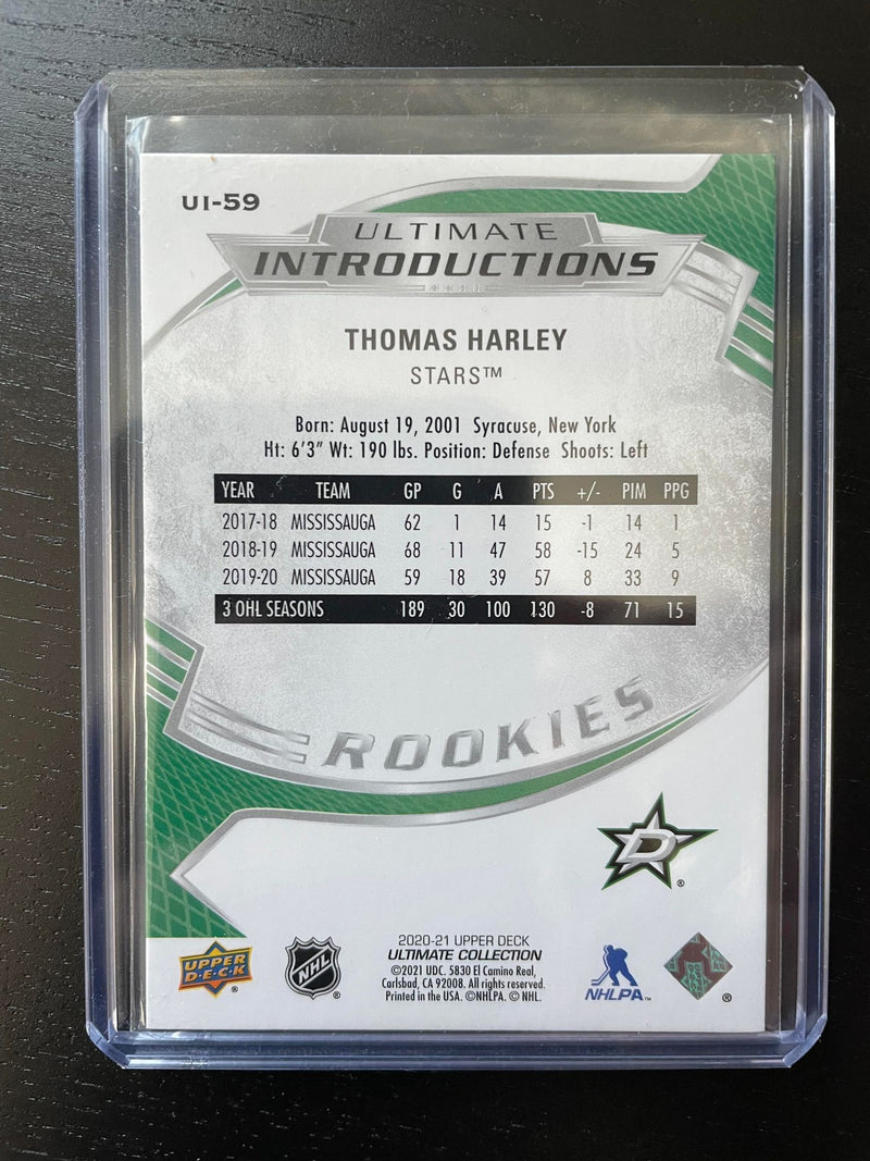 2020 UPPER DECK ULTIMATE COLLECTION - ULTIMATE INTRODUCTIONS - T. HARLEY -