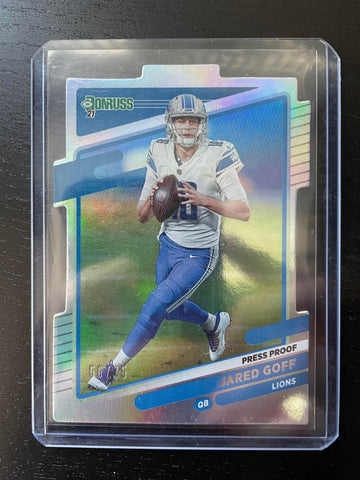 2021 PANINI DONRUSS - DIE-CUT PRESS PROOF - J. GOFF - #170 - #'D/75