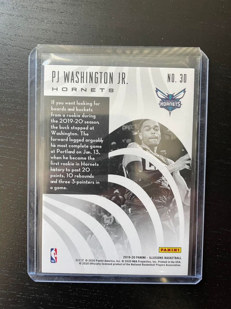 2019 PANINI ILLUSIONS - ROOKIE VISION - P. WASHINGTON JR. -