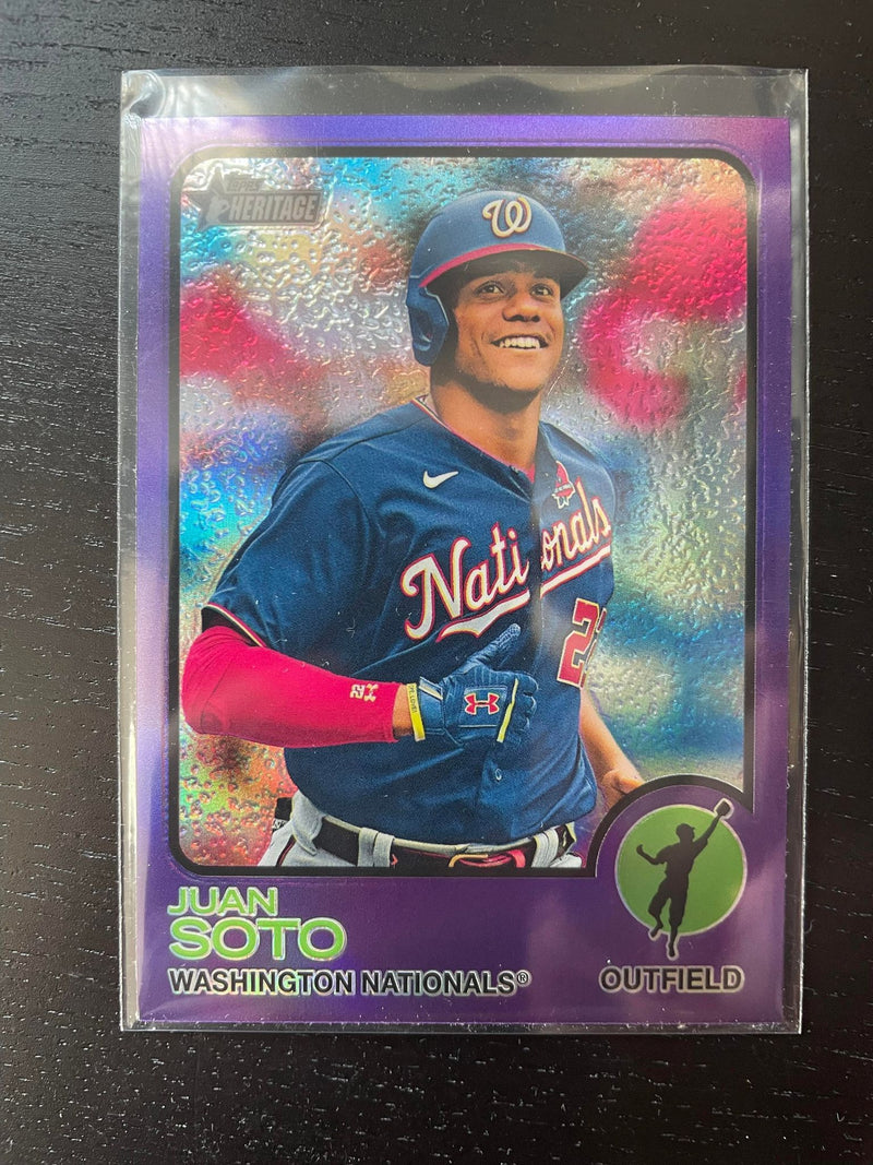 2022 TOPPS HERITAGE - PURPLE - SINGLES - SELECT YOUR PLAYER