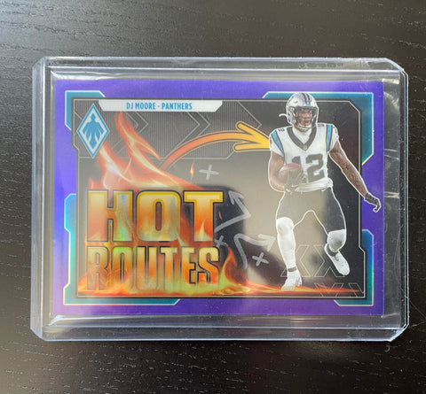 2021 PANINI PHOENIX - PURPLE - HOT ROUTES - D. MOORE - #HR-17 - #'D/125