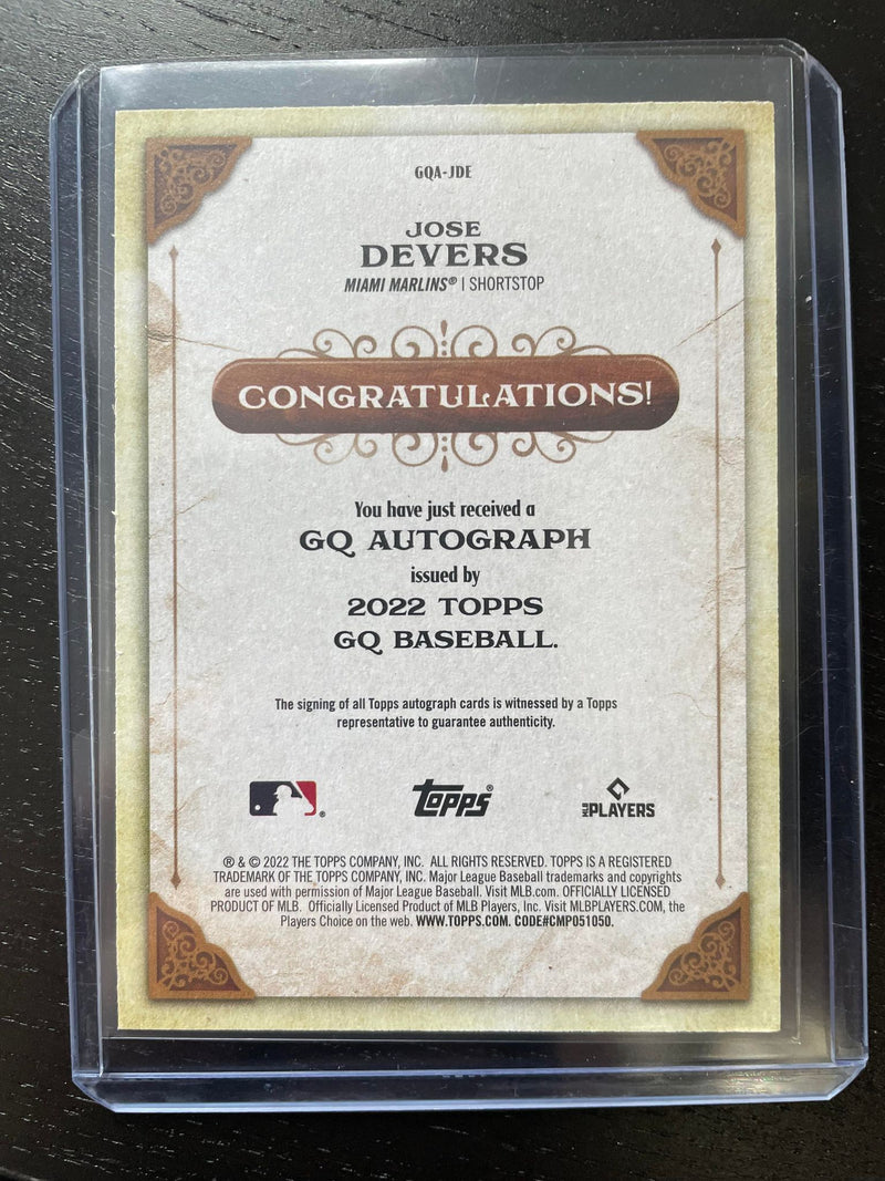 2022 TOPPS GYPSY QUEEN - J. DEVERS -