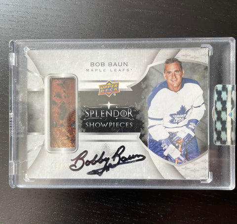 2017 UPPER DECK SPLENDOR - SHOWPIECES - B. BAUN - #SP-BB - #'D/27 - RELIC - AUTOGRAPH