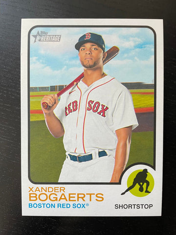 2022 TOPPS HERITAGE - JUMBO BOX TOPPER - X. BOGAERTS - #OB-XB