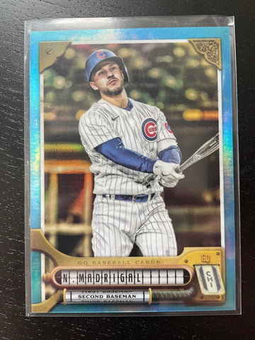 2022 TOPPS GYPSY QUEEN - BLUE CHROME REFRACTOR - N. MADRIGAL - #201 - #'D/99