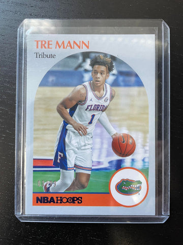 2021 PANINI CHRONICLES - HOOPS DRAFT PICKS - TRIBUTE - BLUE - T. MANN - #71 - #'D/99