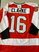 BOBBY CLARKE - PHILADELPHIA FLYERS - AUTOGRAPHED JERSEY - JSA CERTIFIED