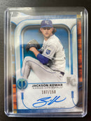 2022 TOPPS TRIBUTE - BLUE - J. KOWAR - #TA-JK - #'D/150 - AUTOGRAPH