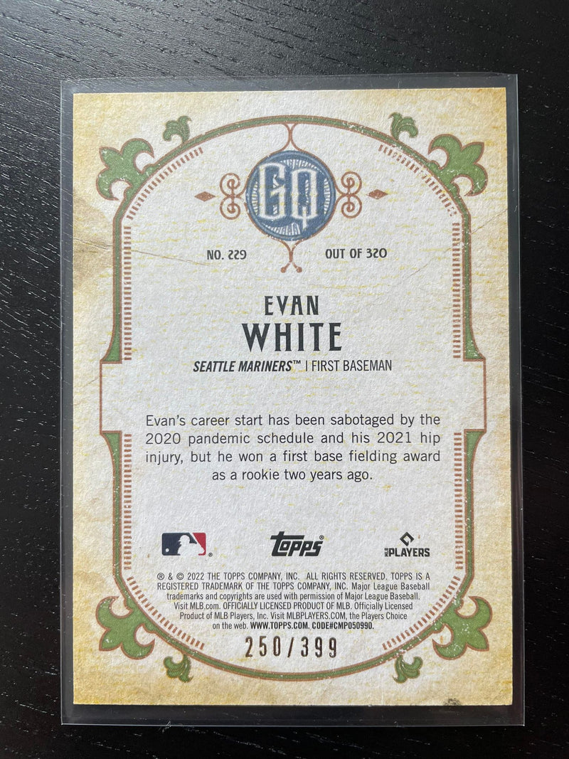 2022 TOPPS GYPSY QUEEN - BURNT UMBER - E. WHITE - #229 - #'D/399