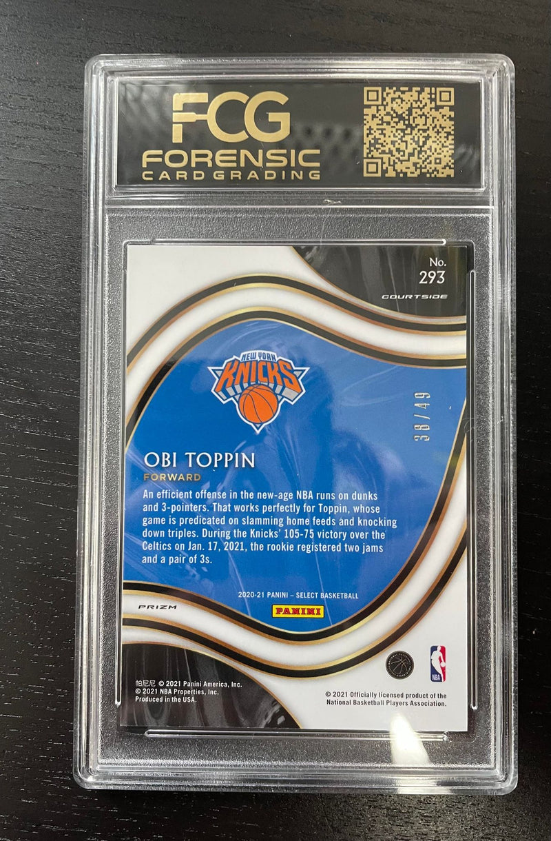 2020 PANINI SELECT - RED DISCO PRIZM - O. TOPPIN - #293 - #'D/49 - RC - FCG 9***