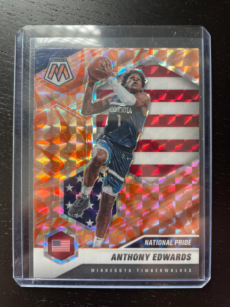 2020 PANINI MOSAIC - ORANGE REACTIVE PRIZM - NATIONAL PRIDE - A. EDWARDS -