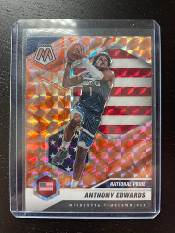 2020 PANINI MOSAIC - ORANGE REACTIVE PRIZM - NATIONAL PRIDE - A. EDWARDS - #252