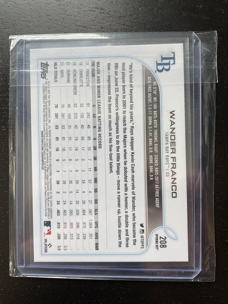 2022 TOPPS OPENING DAY - W. FRANCO -