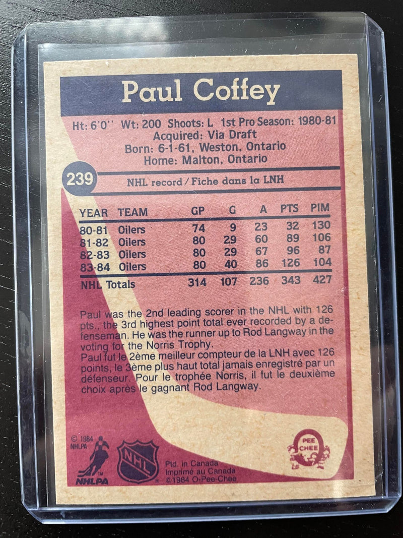 1984 O-PEE-CHEE - P. COFFEY -