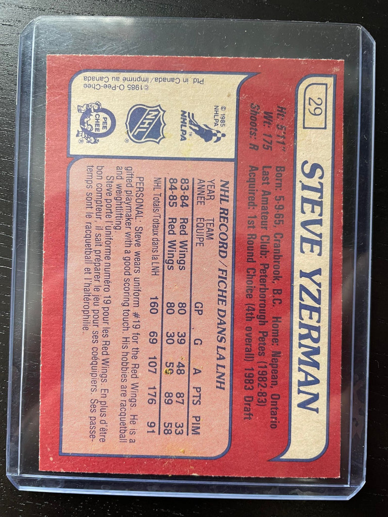 1985 O-PEE-CHEE - S. YZERMAN -